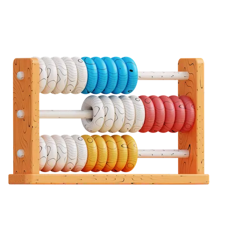 3 D Illustration Of Abacus 3D Icon