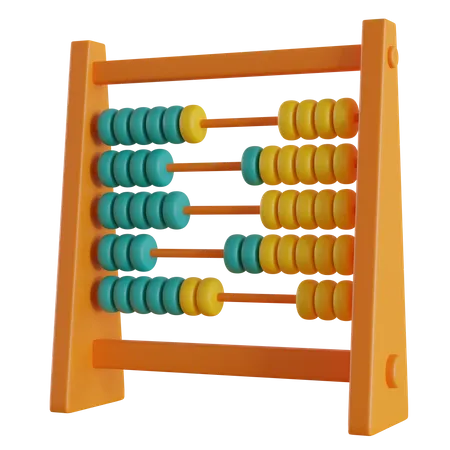 Abacus To Count Isolated On Transparent Background 3D Icon