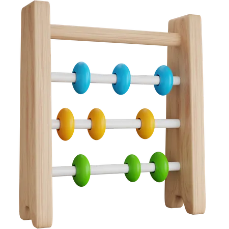 3 D Icon Illustration Abacus Calculating Tool 3D Icon