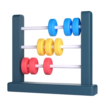 3 D Abacus For School And Education Concept Object On A Transparent Background 3D Icon