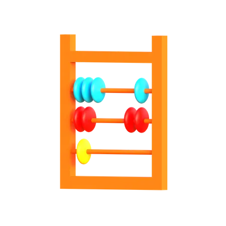 Abacus 3 D Icon Suitable For Toy And Kids Design 3D Icon