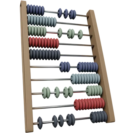 3 D Abacus Illustration 3D Icon