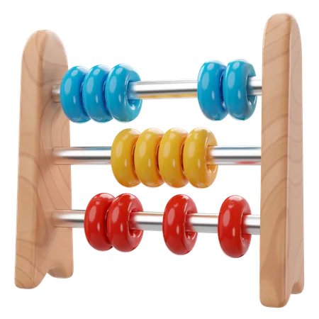 3 D Illustration Abacus Of Back To School Icon 3D Icon
