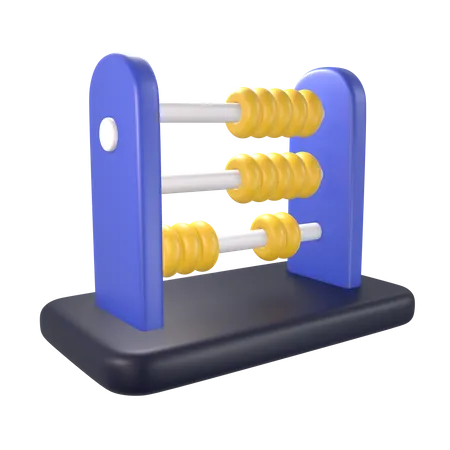 Abacus Education 3 D Icon Render 3D Icon