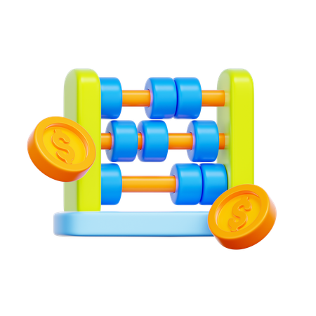 Abacus Accounting  3D Icon