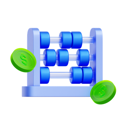 Abacus Accounting  3D Icon