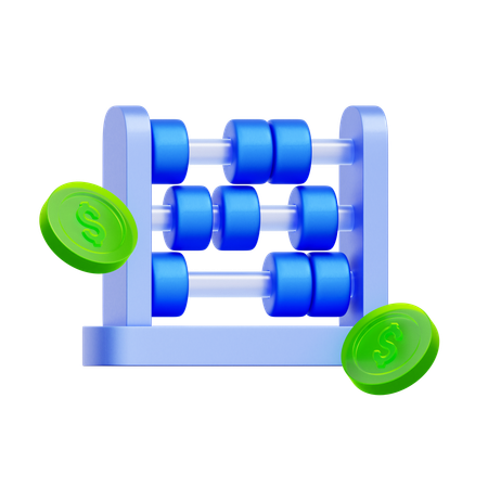 Abacus Accounting  3D Icon