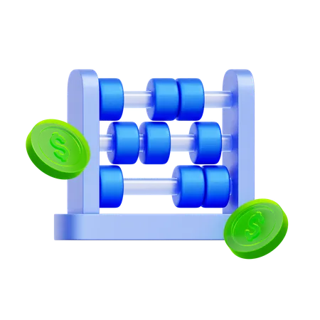 Abacus Accounting  3D Icon