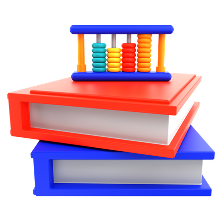 Abacus And Books 3D Icon