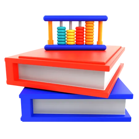 Abacus And Books 3D Icon