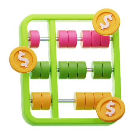 ABACUS CALCULATION  3D Icon