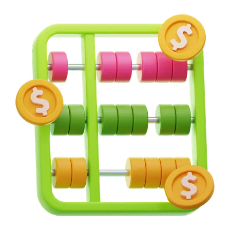 ABACUS CALCULATION  3D Icon