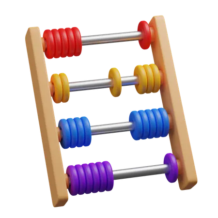 Abacus calculator  3D Icon
