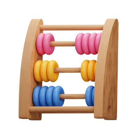 Strumento di conteggio classico Abacus per bambini  3D Icon