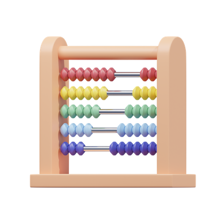 Abacus For Calculation  3D Icon