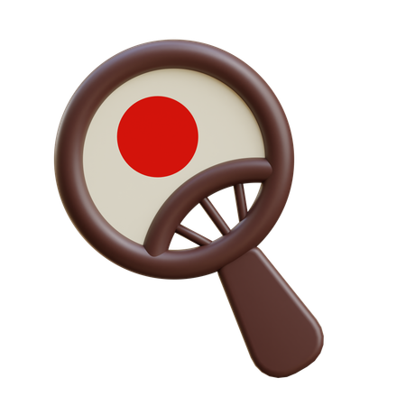 Abanico japonés  3D Icon