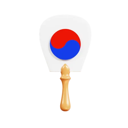 Abanico tradicional coreano  3D Icon