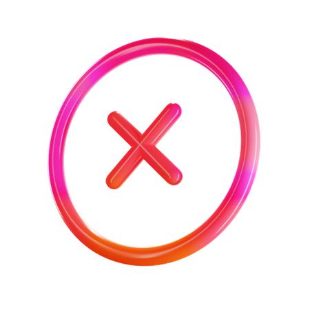Abbrechen  3D Icon