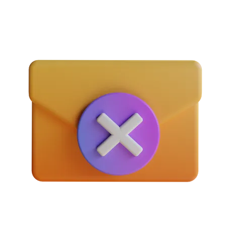 Mail abbrechen  3D Icon