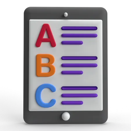 ABC  3D Icon