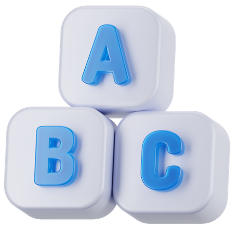 ABCブロック  3D Icon