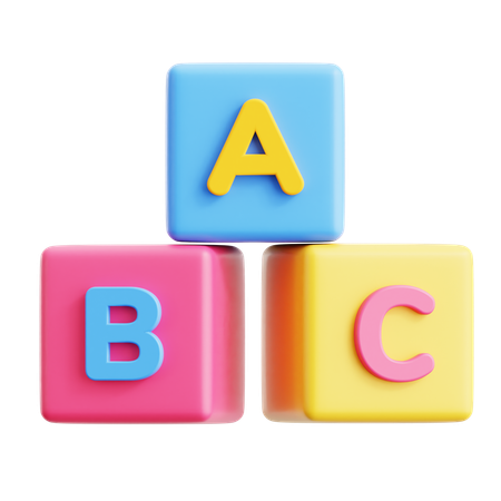 ABCアルファベット  3D Icon