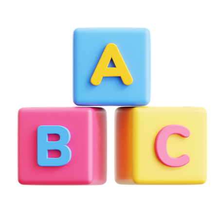 Alfabetos abc  3D Icon