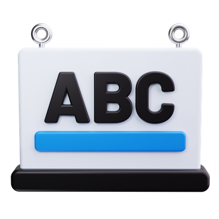 Alfabetos abc  3D Icon