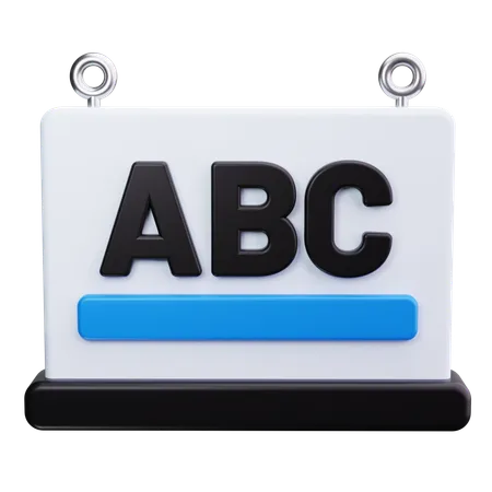 Alfabetos abc  3D Icon