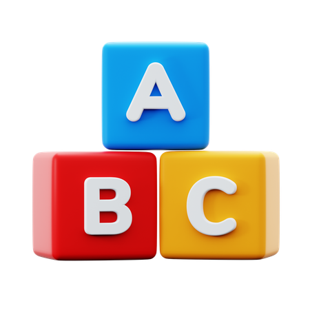 Abc Alphabet  3D Icon