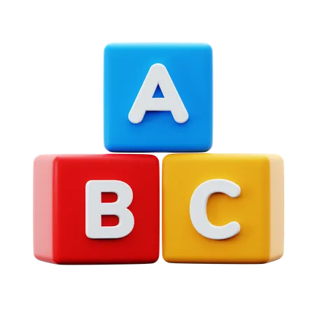 Abc Alphabet  3D Icon