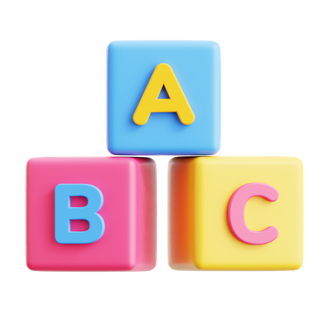 Abc Alphabets  3D Icon