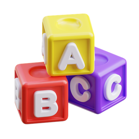 Abc Block  3D Icon