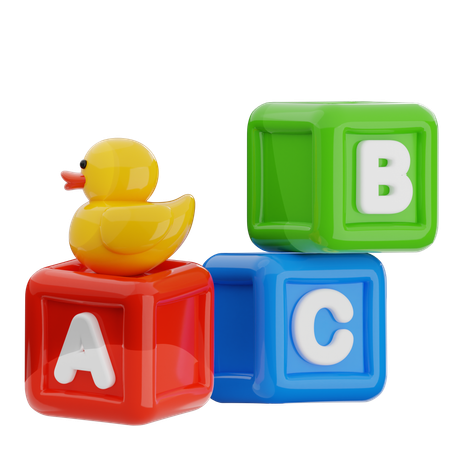 Abc Block  3D Icon