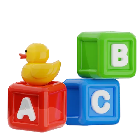 Abc Block  3D Icon