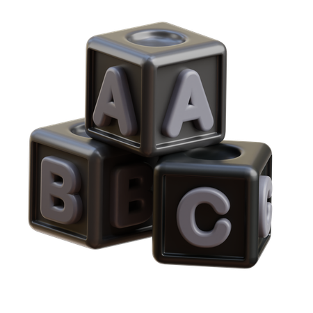 Abc Block  3D Icon