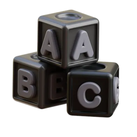 Abc Block  3D Icon