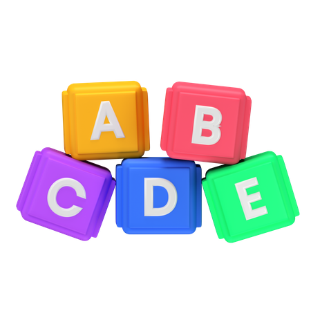 Abc Block  3D Icon