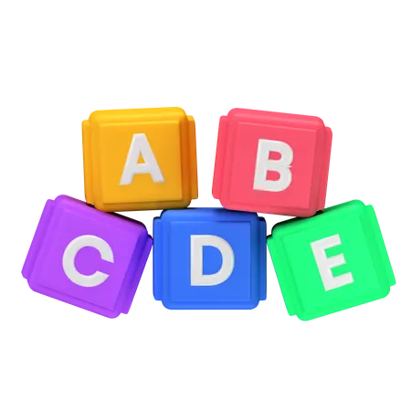 Abc Block  3D Icon