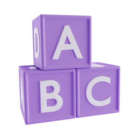 Abc Block  3D Icon