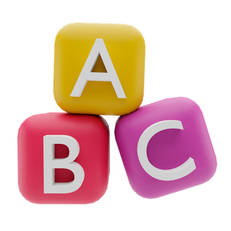 ABC-Block  3D Icon