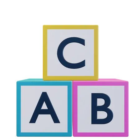 Abc Block  3D Illustration