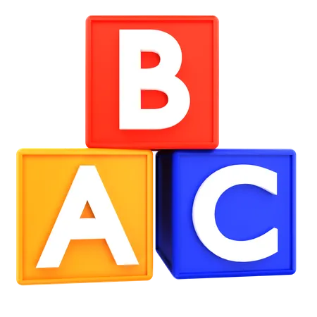 ABC-Block  3D Icon