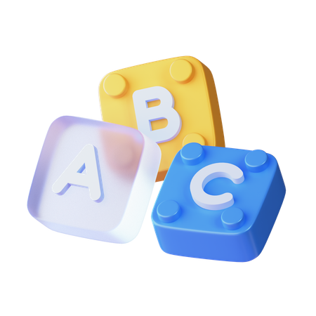 ABC-Blöcke  3D Icon