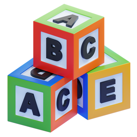 ABC-Blöcke  3D Icon