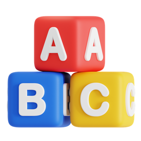 ABC-Blöcke  3D Icon