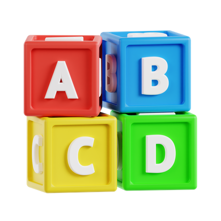 ABC-Blöcke  3D Icon