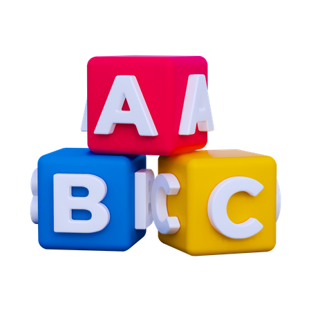 ABC-Blöcke  3D Icon