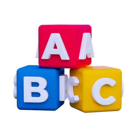 ABC-Blöcke  3D Icon