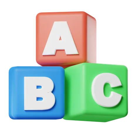 ABC-Blöcke  3D Icon